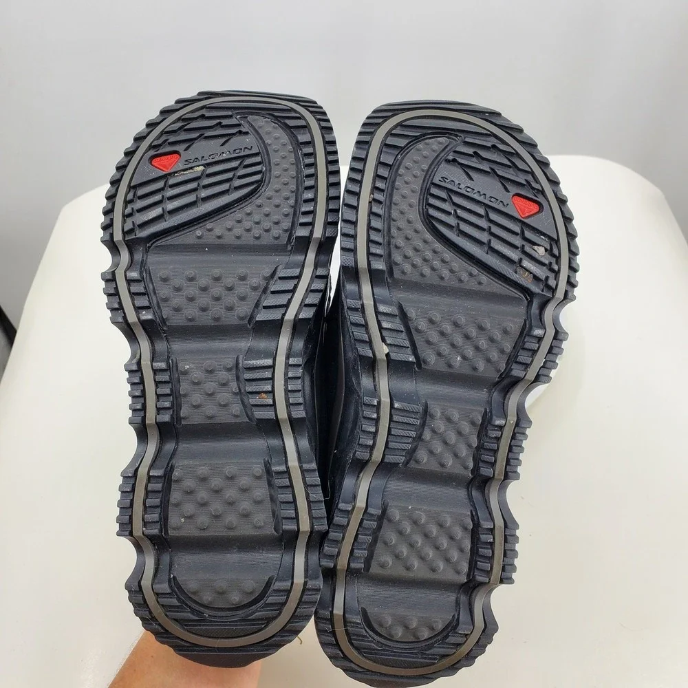 Salomon RX Snow Moc Mens 7.5 Black Slip On Shoes Contagrip Gorpcore Outdoors